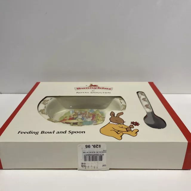 Royal Doulton Bunnykins Childrens Nursery Set Feeding and Spoon C2 3