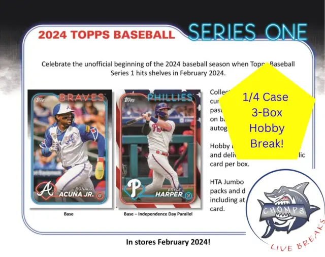 TAMPA BAY RAYS 2024 Topps Series Hobby 1/4 Case 3-Box Break #34!