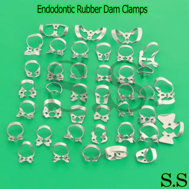 79 Pcs. Endodontic Rubber Dam Clamps Dental Orthodontic Instrument