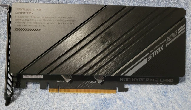 Asus Republic Of Gamers Rog Hyper M.2 Card - New Never Used - No Box Asus Republic Of Gamers Rog Hyper M.2 Card - New Never Used - No Box