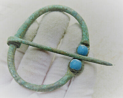 Antica VICHINGO VICHINGA Bronzo scandinava Omega Spilla circa 900-1100AD 