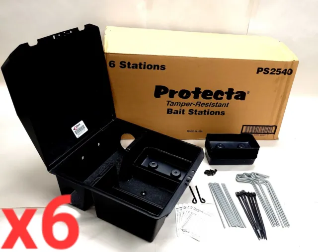 [6 PACK] Protecta Rat and Mouse Baiting Station - Bell Labs
