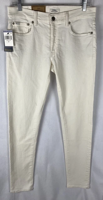 Polo Ralph Lauren Women's Tompkins Super Skinny Jeans Size 28 White New With Tag