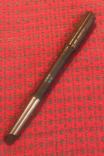 13/16" Reamer #2 Morse Taper SHANK Straight FLUTES. ATM-HS. NOS