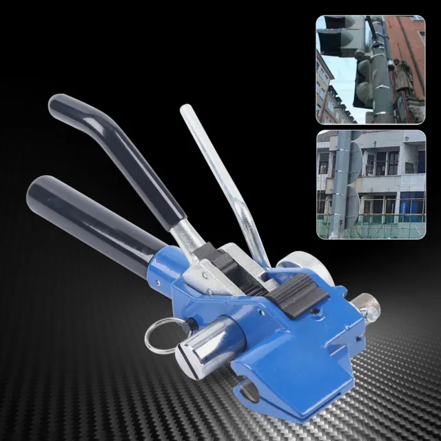Metal Wrap Zip Cable Tie Gun Pliers Tightener Cutter Fasten Tool Stainless Steel