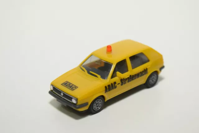 Herpa Vw Volkswagen Golf Mkii Mk2 Adac Strassenwacht Yellow Near Mint Condition