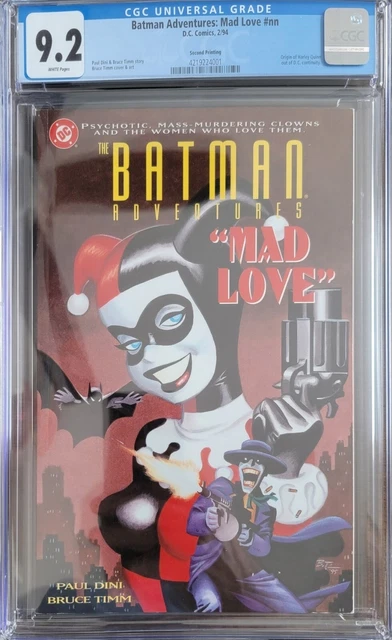 Batman Adventures Mad Love CGC 9.2 Harley Quinn, Paul Dini, Bruce Timm