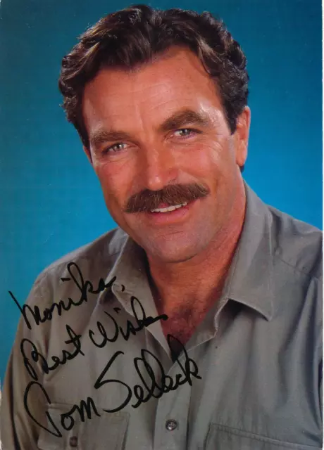 Tom Selleck Original Autograph Autograph Signed X59