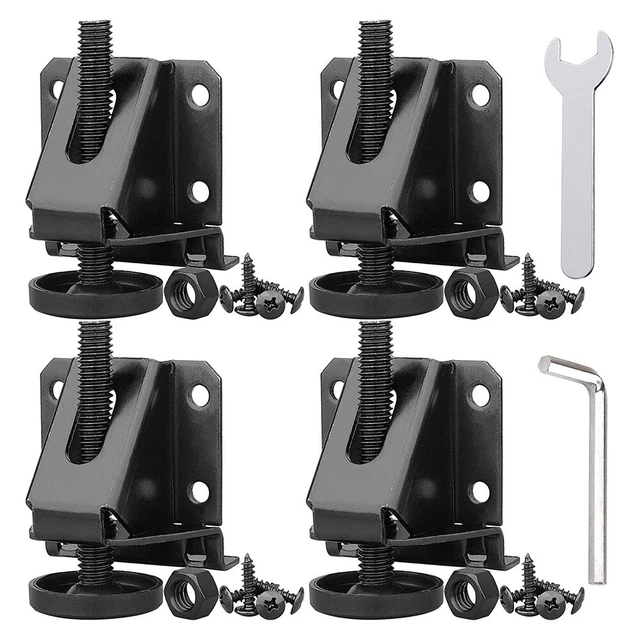 Lock Nuts Feet Lock Heavy Duty Leg Leveler Adjustable Furniture Cabinet