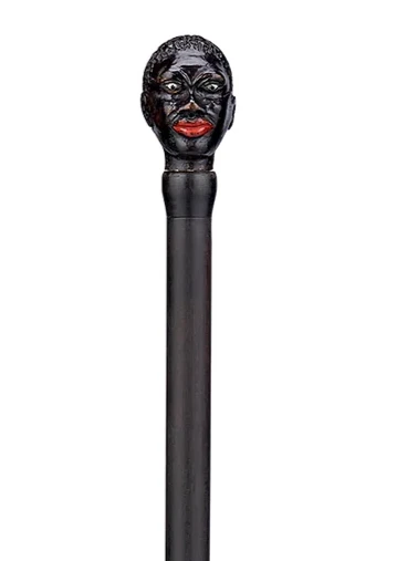 Magician's Walking Stick hand-carved walking stick 19th-century French magicians