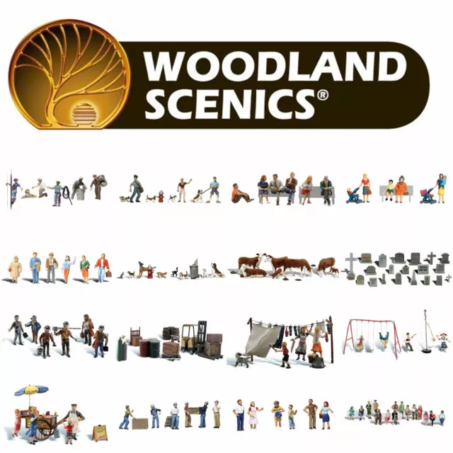 Woodland Scenics OO HO Gauge 1:76 1:87 Scale Model Figures Large Choice