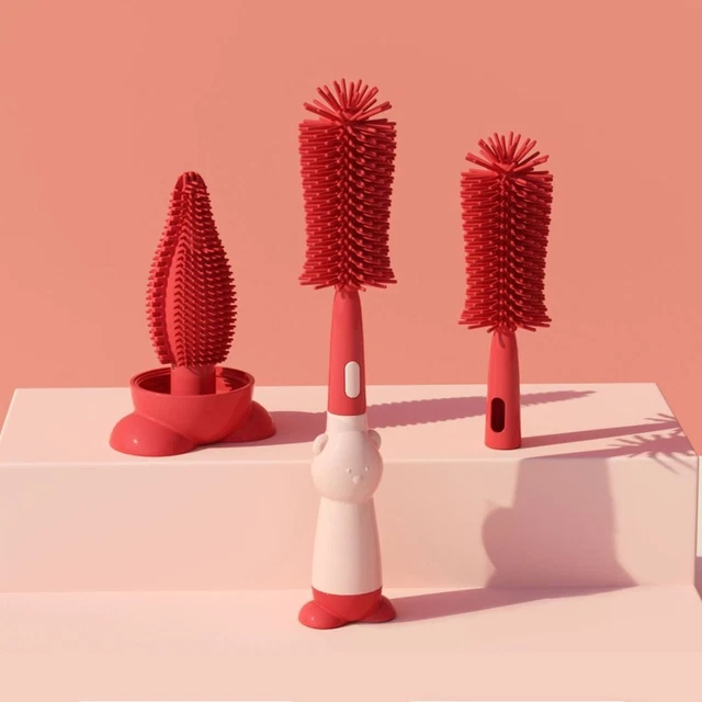 AND TEAT CLEANING Baby Bottle Brush 3 In 1 Bottle Brush Bottle Cleaner