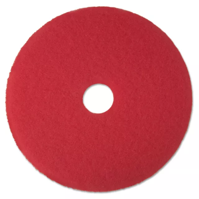 Red Buffer Floor Pads 5100, Low-Speed, 19"", 5/carton