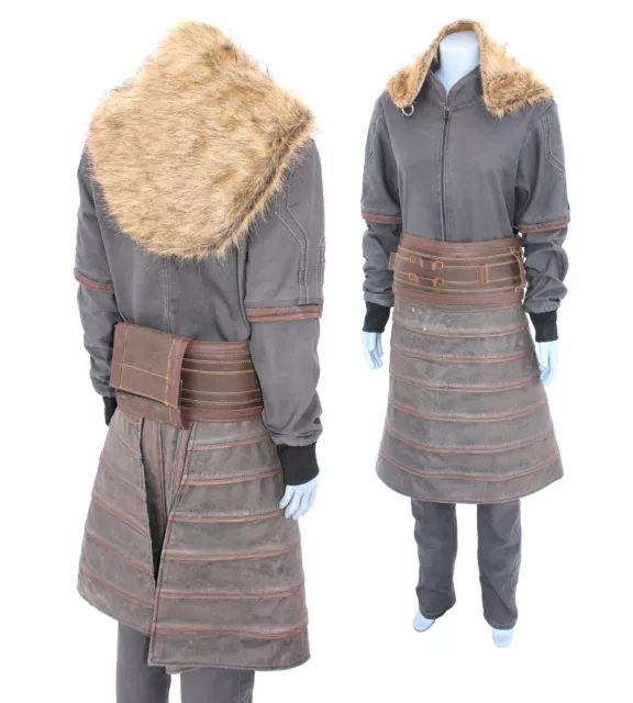 Inspired by Star War Mandalorian Armorer costume with Fur cape