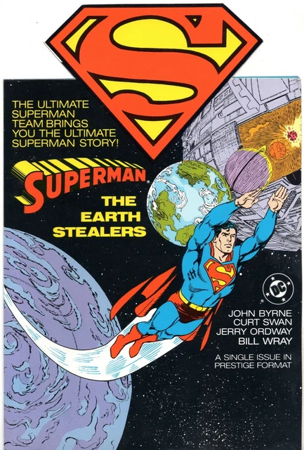 n SUPERMAN THE EARTH STEALERS 1987 Vintage SCARCE DC Comics STORE DISPLAY Promo