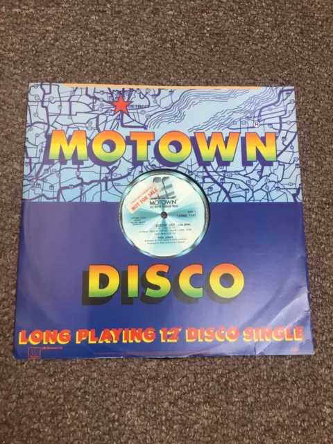 Rick James-Bustin’ Out 1979 Motown 12” Single UK Press Ex Vinyl Disco Funk