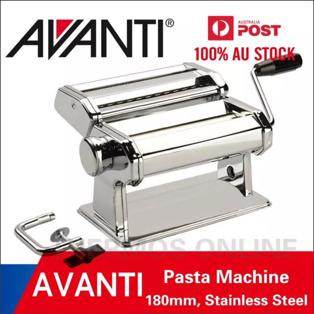 New Avanti Stainless Steel Pasta Maker Machine Noodle Spaghetti 150mm or 180mm