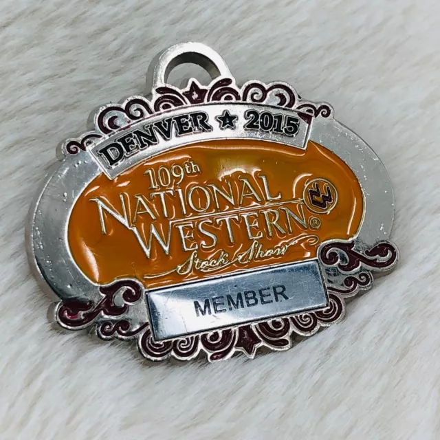 2015 Denver National Western Stock Show Rodeo Member Souvenir Enamel Lapel Pin