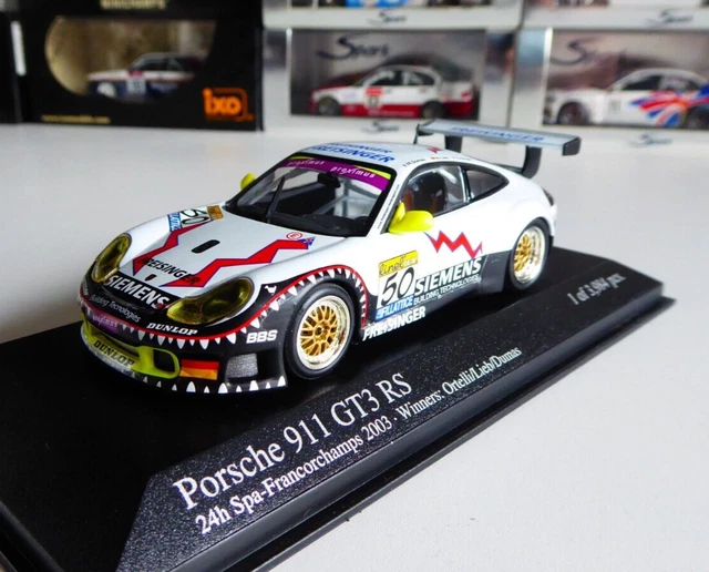 Minichamps Porsche 911 GT3 RS N°50 - 24h De Spa 2003 - Modèle Réduit 1:43 - Édition Collector