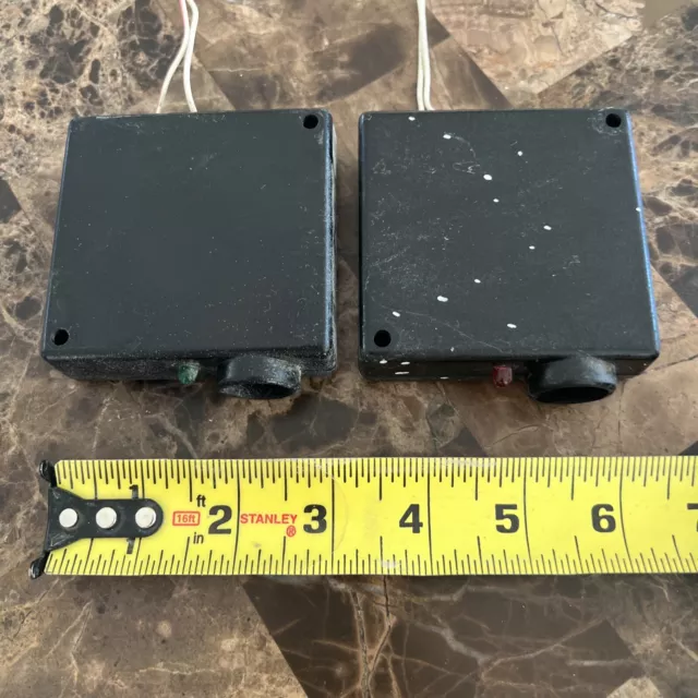 Genie Overhead Door Infrared Safety Sensor Photo Eyes Old Diag Brackets Used