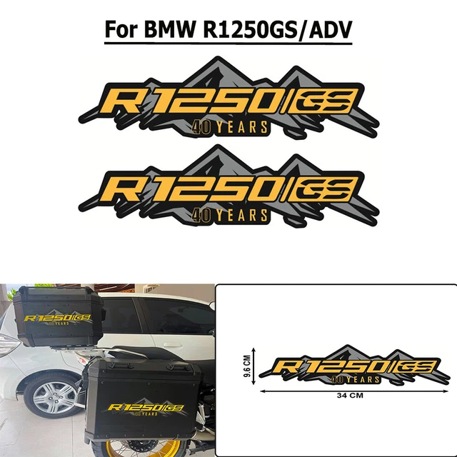 1Set Motorcycle Top Side Panniers Case Decals Box Stickers For BMW R1250GS ADV
