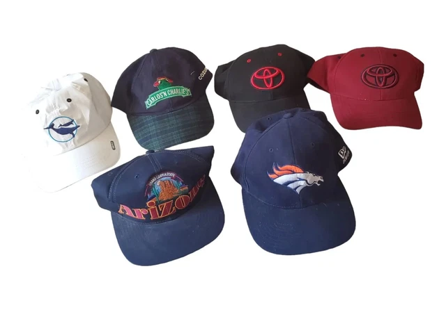 LOT 6 Vintage Hat Cap Trucker Toyota Travel Nature New ERA Dolphins Cozumel 🐬