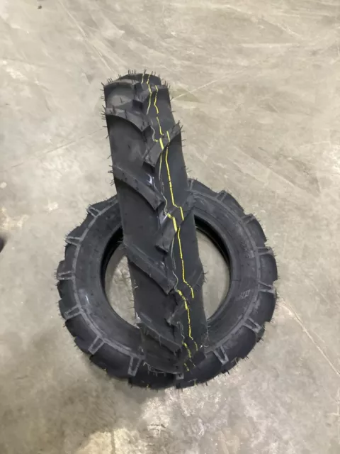 TWO 5.00-15 Lug tires LRC 6PR BKT for ground drive machines tractors Traction