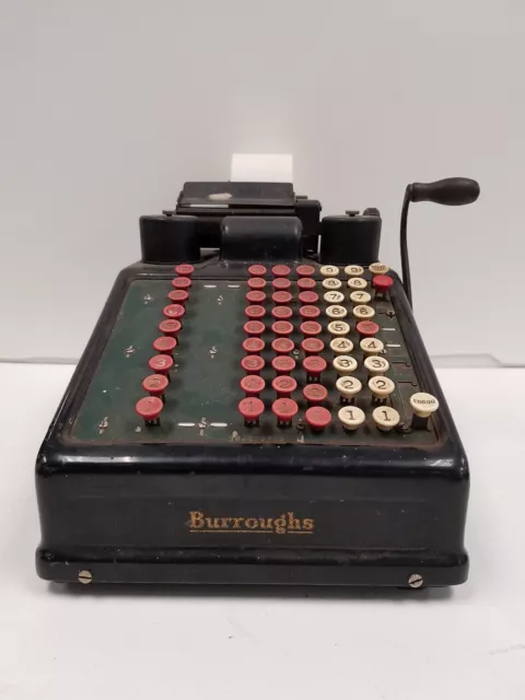 Vintage Burroughs Portable Adding Machine Collection Piece