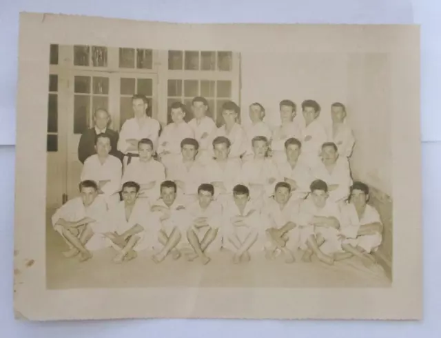 Ancienne Photographie Vers 1950 Club De Judo Photographe Carles A Elne Po 66
