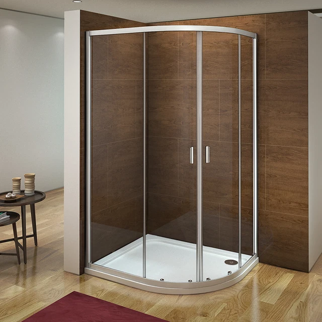 OFFSET QUADRANT SHOWER Enclosure Walk In Corner Cubicle Glass Screen