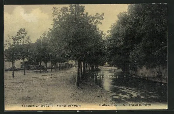 CPA Fresnes-en-Woevre, Avenue du Paquis