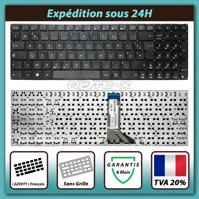 Clavier Azerty Noir Filaire Pour Asus X52F X52J Etc. - Modèle CHICLET - Original