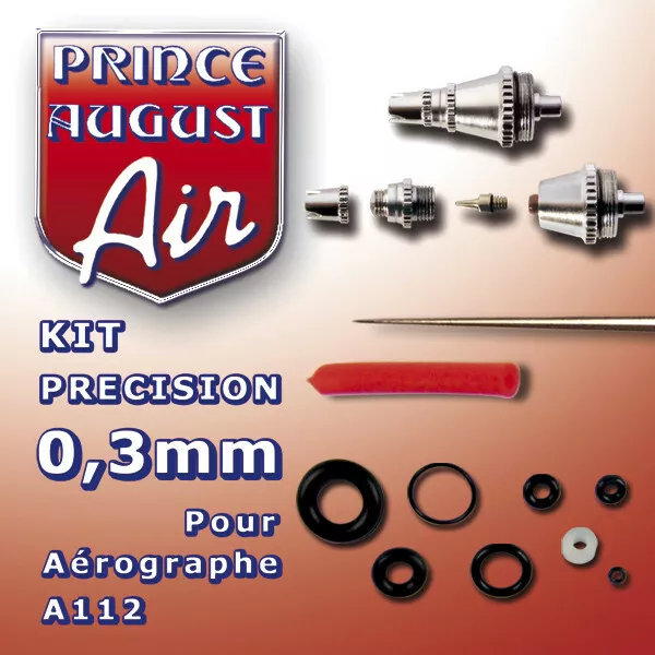 KIT PRECISION 0,3mm pour AEROGRAPHES A112  Prince August AA123