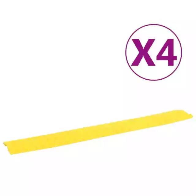 Rampes de protection de cÃ¢ble 4 pcs 98,5 cm Jaune