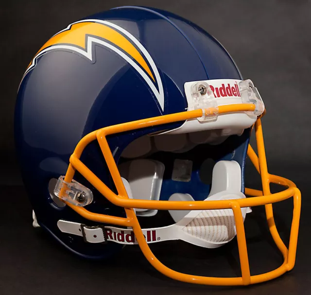 DAN FOUTS SAN DIEGO CHARGERS Schutt OPO-SW Football Helmet FACEMASK - YELLOW