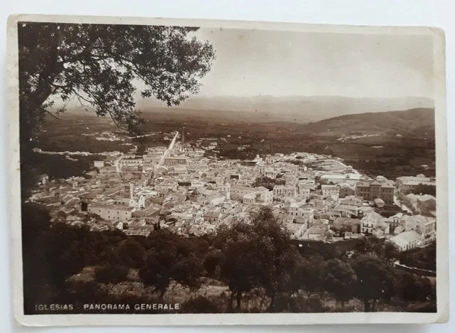 Iglesias - Panorama generale - viaggiata 1946 - formato grande