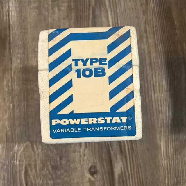 Superior Electric Type 10B Powerstat Variable Transformer 2.25 Amp 132V