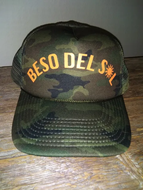 New O'Neill Surf Beach Brand "Beso Del Sol" Florida Men's Camouflage Trucker Hat