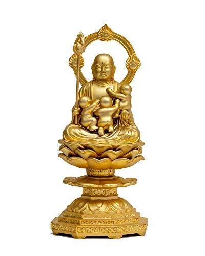 Buddha statue Koyasu Jizo Bodhisattva statue 14.5cm (gold-plated / 24K) Buddhist