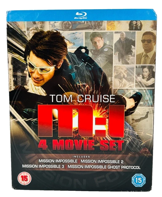 MISSION IMPOSSIBLE MI 4 Movie Set Blu Ray Tom Cruise Movies 1 2 3 Ghost Protocol 14.14 PicClick AU