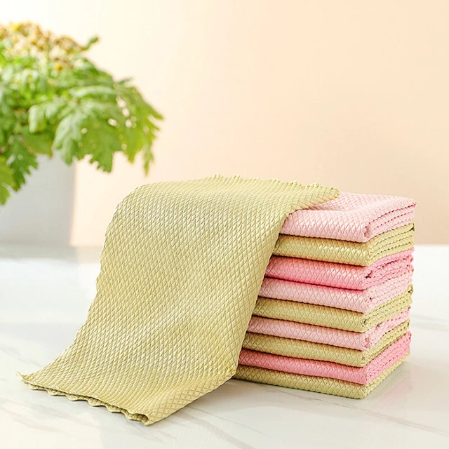 5PCS NanoScale 30x40cm Streak-Free Miracle Polishing Cleaning Cloths Reusable