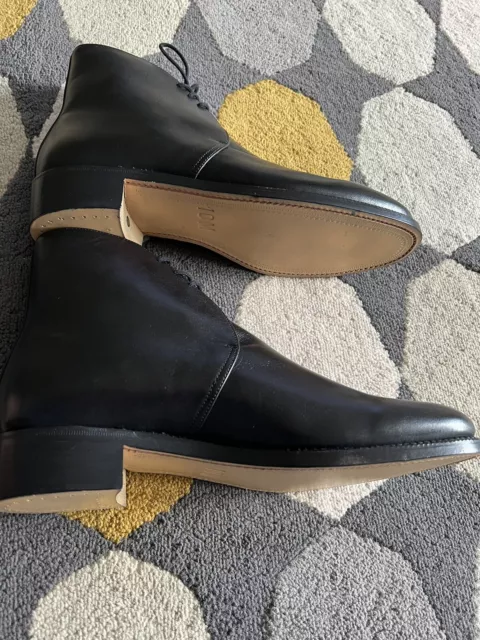 GEORGE MENS BLACK leather boots uk 10 eu 44 new £0.99 - PicClick UK