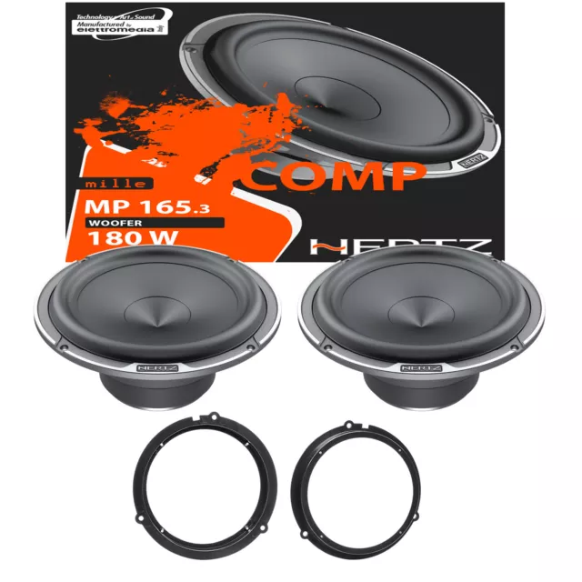 Hertz MP 165.3 Set Haut Parleur Woofer Haut-Parleurs Arrière Ford Fiesta MK8 De