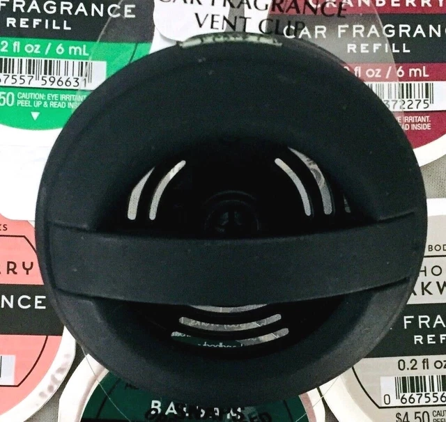 COMBO REFILL & VENT Clip Car Scentportable Solid Black Bath & Body Works