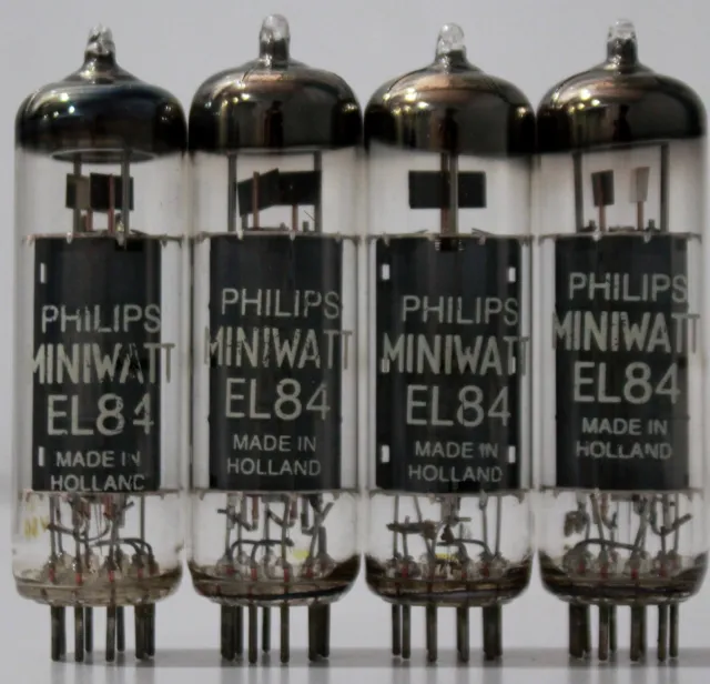 El84 Philips Miniwatt Made In Holland Amplitrex Tested 1 Mq #3658012/51/261/204 3