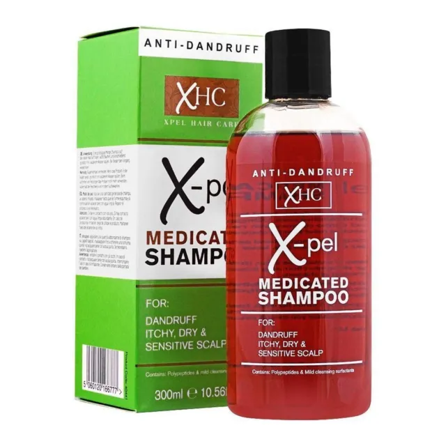 XHC X-PEL Medicated Shampoo | Anti-Dandruff Itchy Dry & Sensitive Scalp 300ml