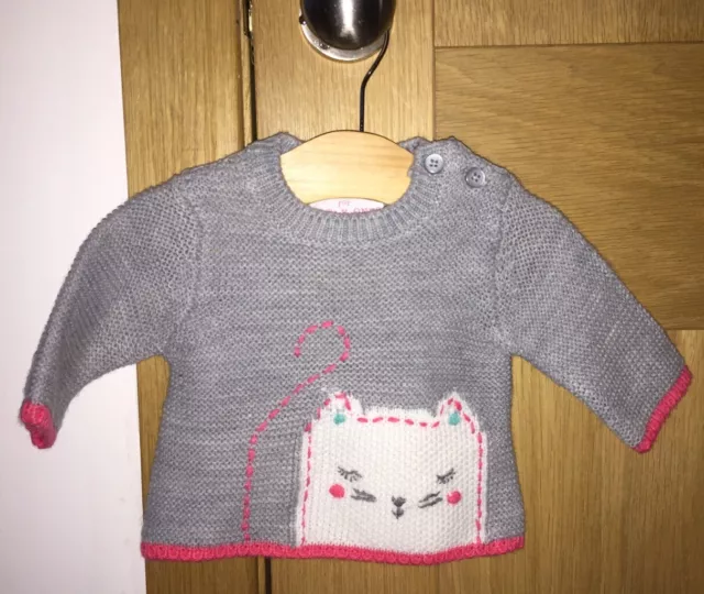 F&F baby girl Knitted Style Jumper Age 0-1 Month Just Beautiful