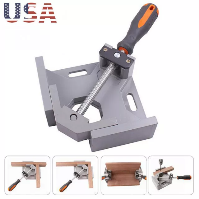 90° Right Angle Clip Clamp Tool Woodworking Photo Frame Vise Welding Clamp