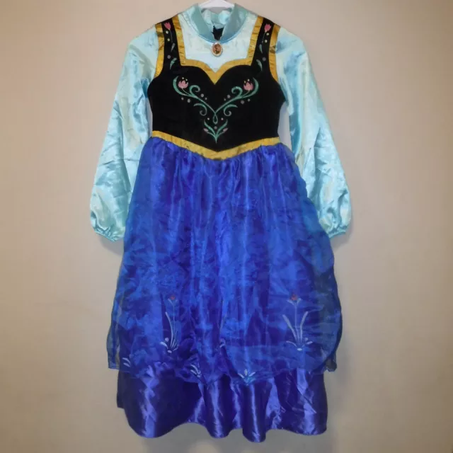 Disney Store Frozen Anna Dress Up Halloween Costume Dress Girls sz 9-10