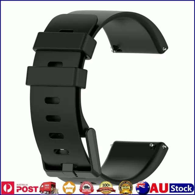 TPE Watch Band Wrist Strap for Fitbit Versa 2/Versa/Versa Lite S (Black)